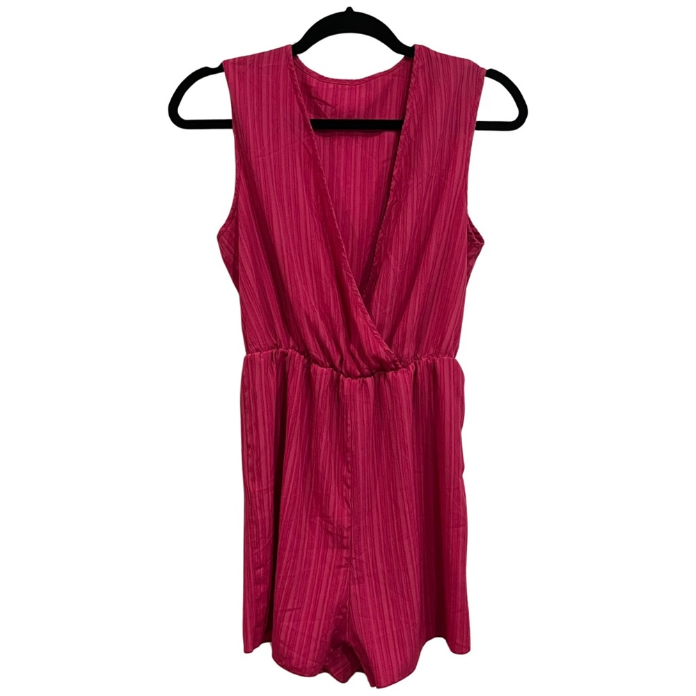SHEIN LUNE Surplice Neck Romper Small